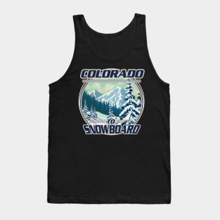 Colorado To Snowboard logo Tank Top